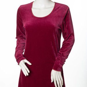 Vintage Sostanza Contemporary Apparel Raspberry Velvet Dress